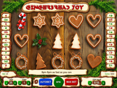 gingerbread joy pokie