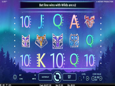 glow pokie game