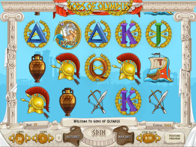 gods of olympus pokie